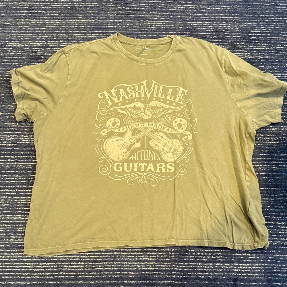 Lucky Brand Nashville Graphic Khaki T-Shirt